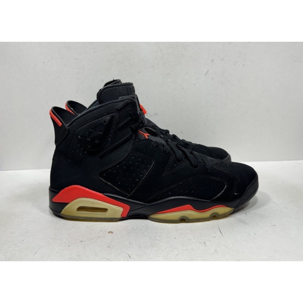 Jordan Air Jordan 6 Retro‎ Infrared Black Red 2019 Nubuck Men's Sz 11 384664-060